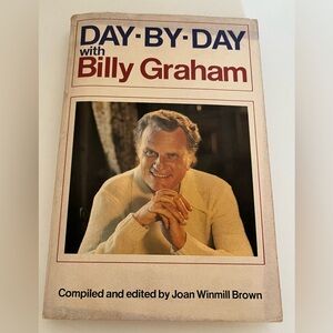 1976 Day By Day With Billy Graham 365 Daily Devotional Vintage Paperback Book